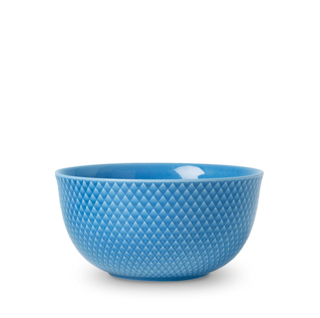 Lyngby Rhombe Color Serving Bowl Blue