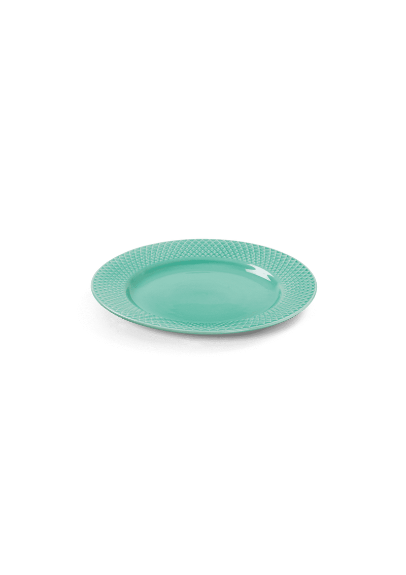 Lyngby Rhombe Color Lunch Plate Aqua