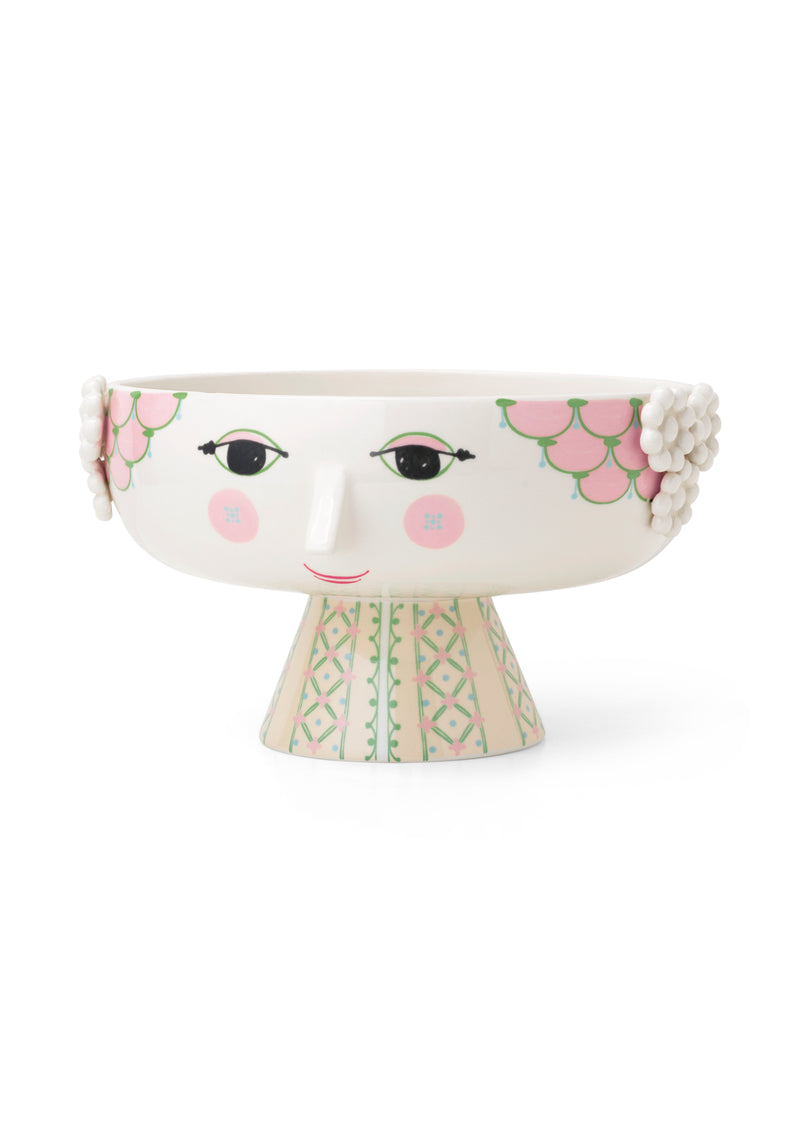 Bjørn Wiinblad Eva Bowl On Stand Soft Pink 