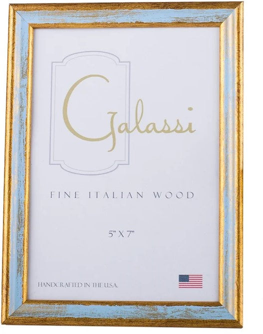 Blue-Gold Florentine Frame 4"x6"