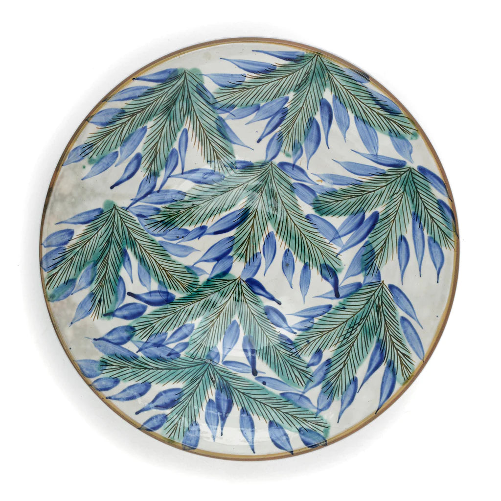 Foliage Serving Bowl Serving Dish from Malaika Cairo Linen