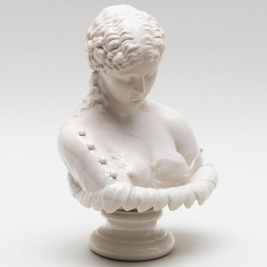 Continental Porcelain Bust of Clytie