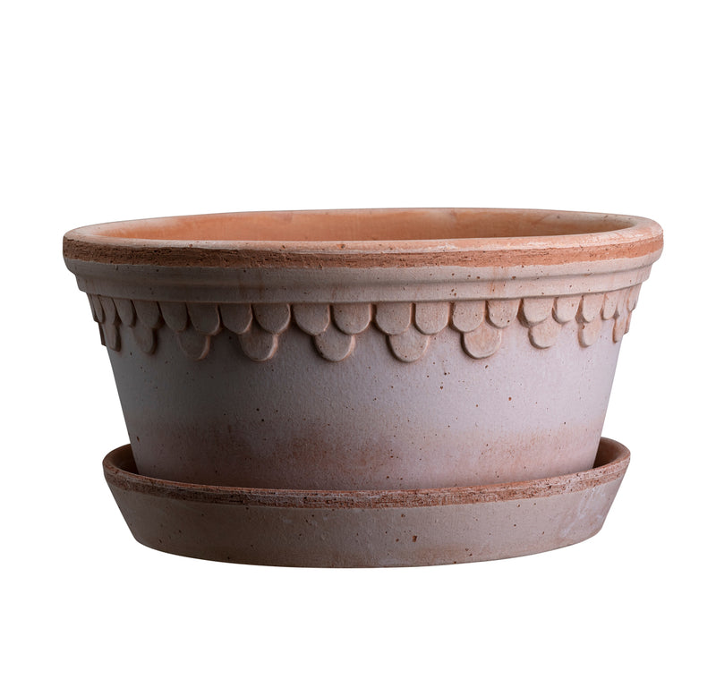 The Low Castle Pot Set  Raw Rosa D 8.3" H 5.5" (21 cm)