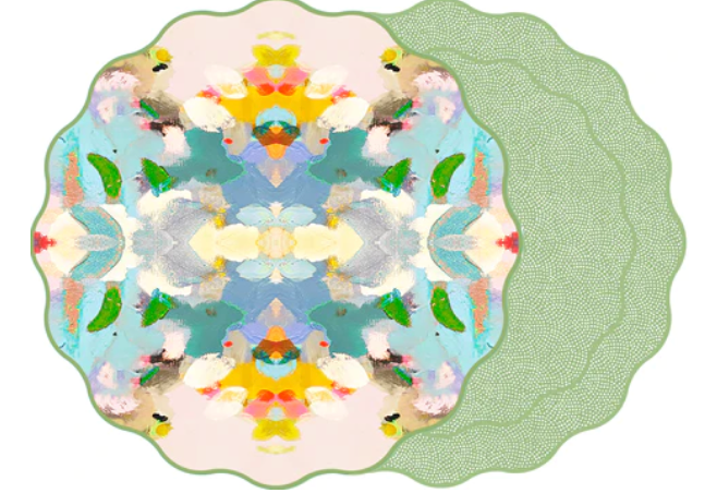 Scallop Two Sided Placemat Laura Park Coral Reef (Set of 4)