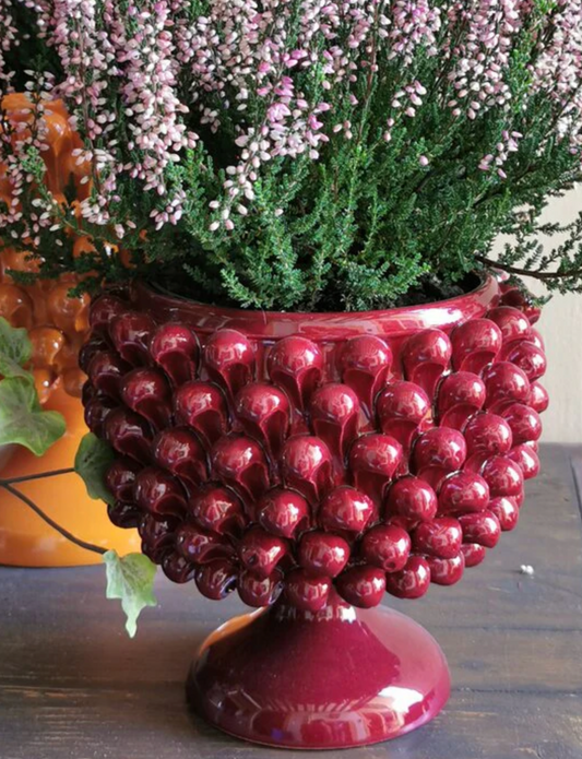 Pinecone Bowl Medium Bordeaux