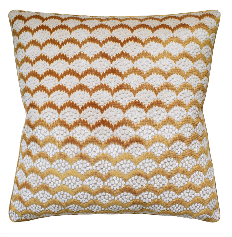 Pollen Cut Velvet Throw Pillow