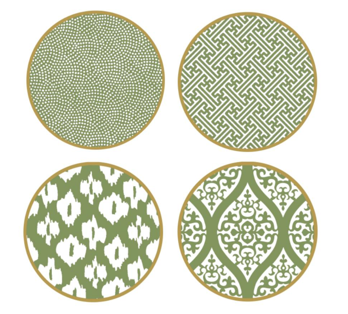 Coaster Saxon Green (Set of 4)