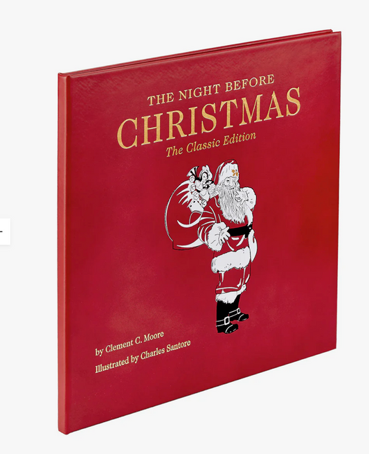 The Night Before Christmas - Red Bonded Leather