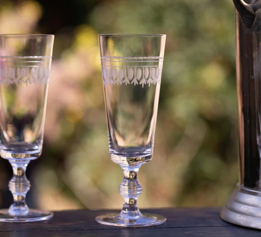 Ovals Champagne Flutes (Set of 4)
