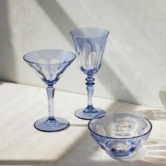 Rialto Glass Wine Thistle , Set Of 2