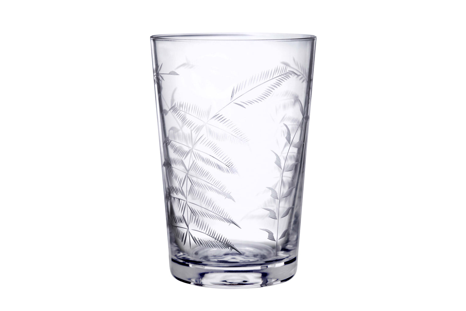 Crystal Tumblers With Fern Design (Set of 6)