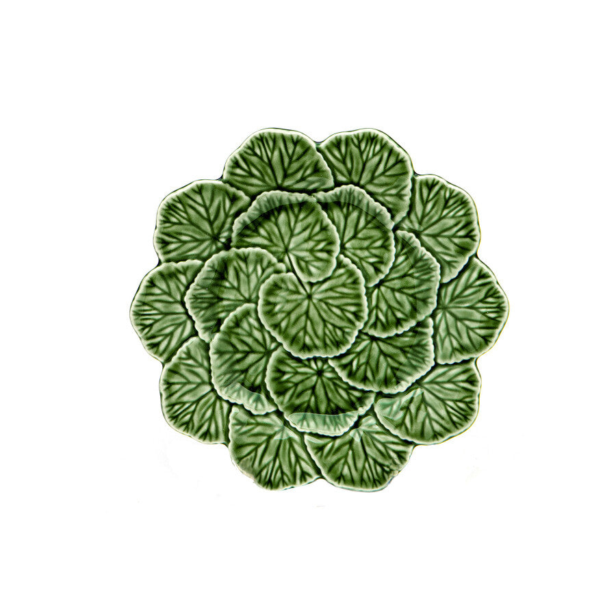 Bordallo Leaf Dessert Plate Green