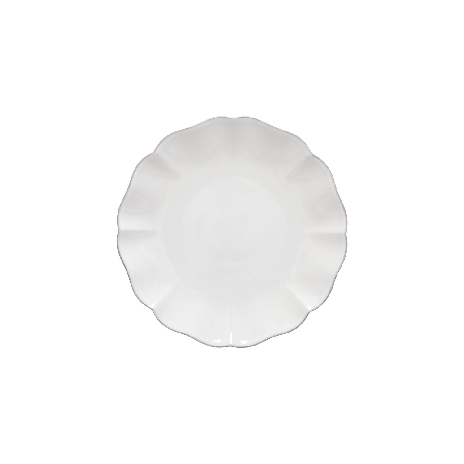 Salad or Dessert Plate White Rosa