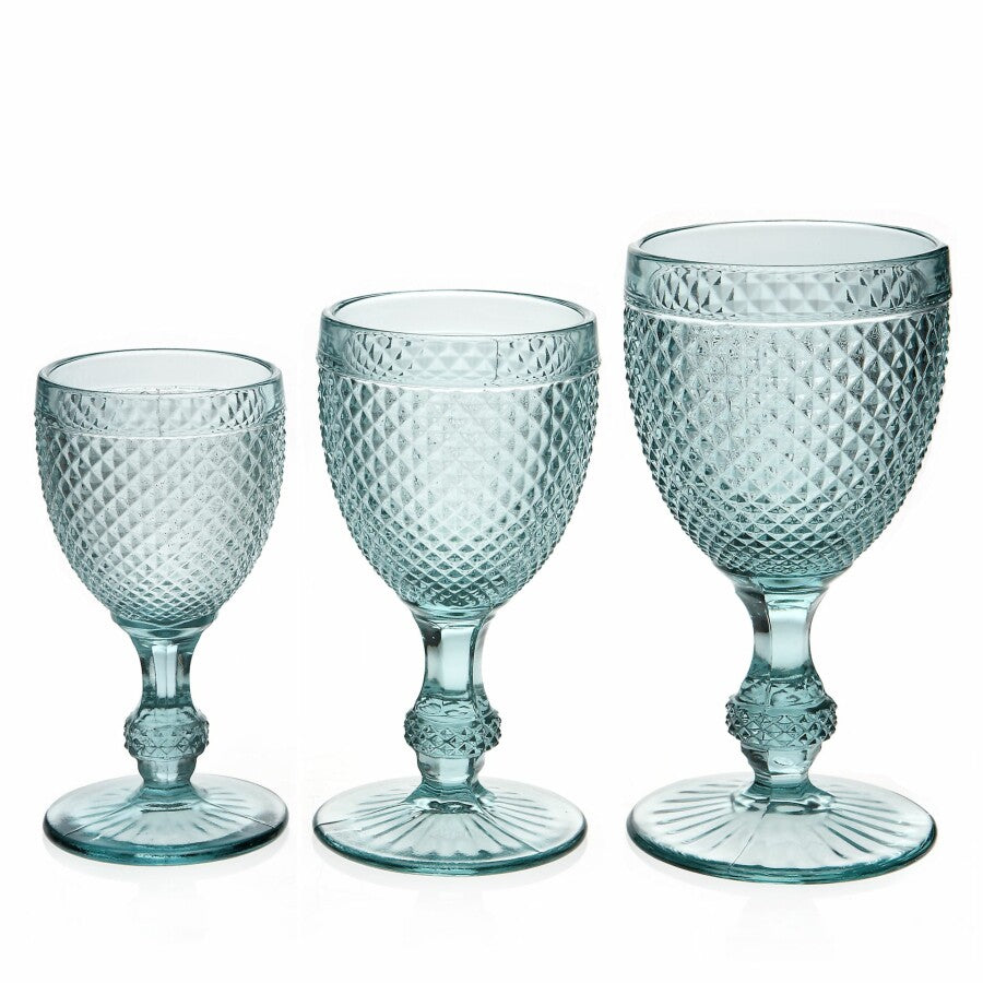 Diamond Wine Glass M, Blue