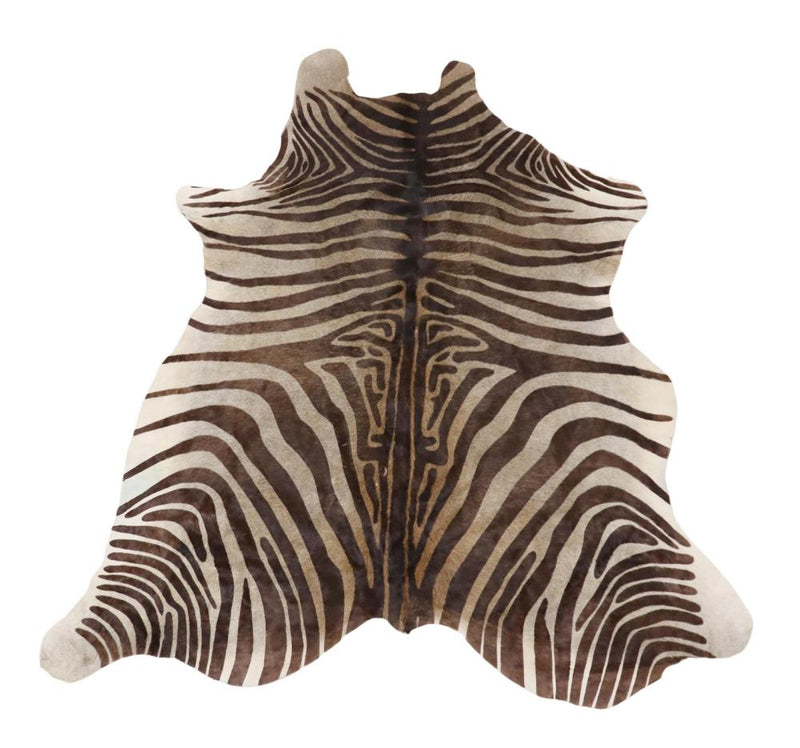 Large Zebra Print Cow Hide