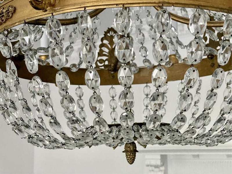 French Empire Crystal Chandelier