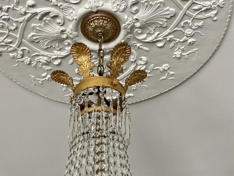 French Empire Crystal Chandelier